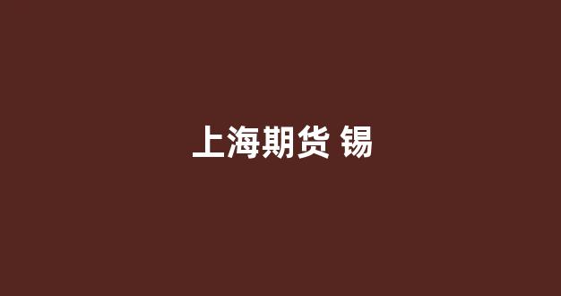 上海期货 锡(上海期货金属行情)_https://www.eamstsz.com_上交所_第1张